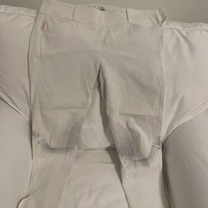 Tailored Sportsman White Size Zip Breeches